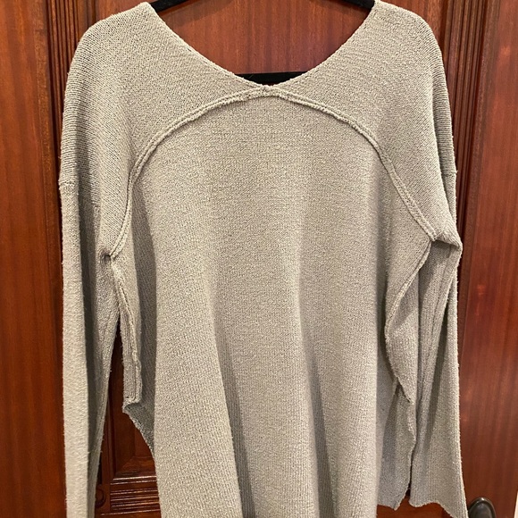Grey V-Neck Sweater - Picture 2 of 6